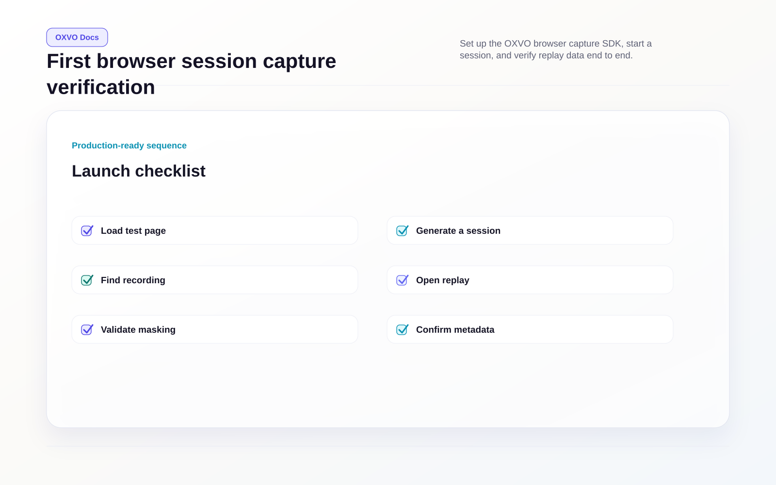 First browser session capture verification