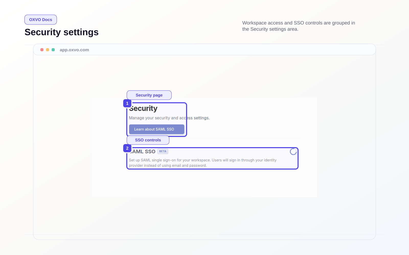 Security Settings With MFA And SSO